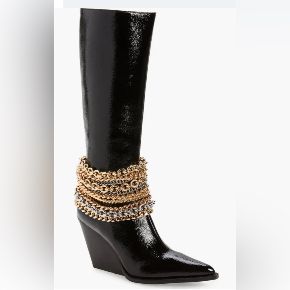 It's A Draw Knee High Boot
Jeffrey Campbell size 7.5 New
